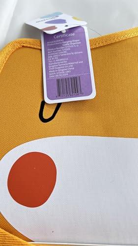 SUNVENO SUNEVNO Hanging Baby Diaper Caddy Organizer Diaper Stacker, Baby Crib Hanging Classified Storage Bag Organizer for Changing Table Crib Playard or Wall & Nursery Organization (Yellow Fox)