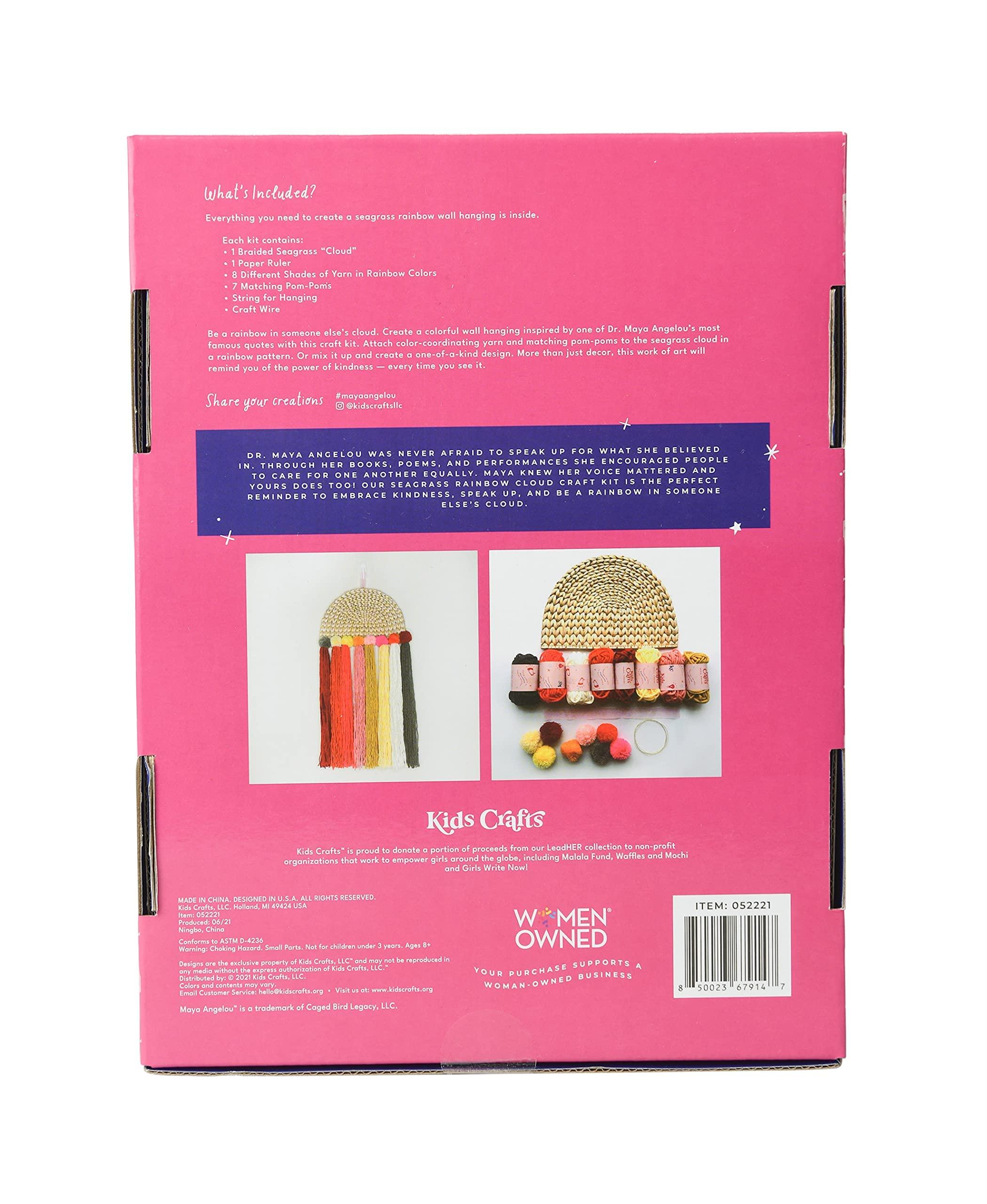 Kids Crafts Kids Crafts Rainbow Wall Hanging Arts & Crafts Kit - Fun DIY Craft Activity for Creative Gifts for 10 Year Old Girl