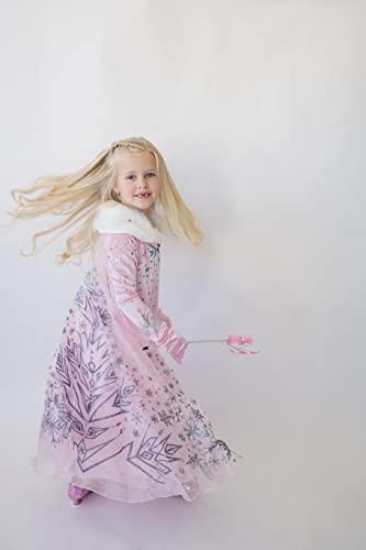 Chloe Emily & Co Chloe Emily & Co Elsa Dress for Girls – Frozen Princess Costume Kids Cosplay Costumes (Pink With Accessories, Age 4)