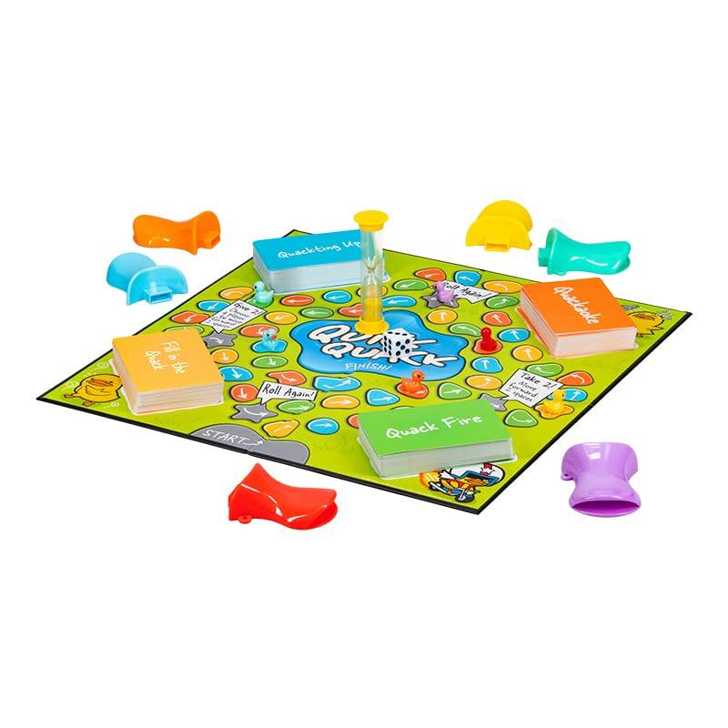 Paladone Paladone Quick Quack, A Funny Duck Themed Board Game for 2-6 Players - Involves Trivia, Karaoke, Acting, and Fun Challenges