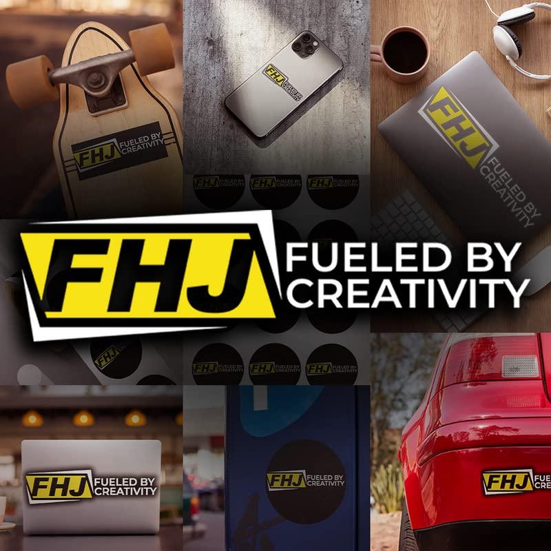 FHJ Game Over - Cool Retro Neon Gamer Stickers - Premium Quality Vinyl Bumper Stickers 2-Pack | 5-Inch on Widest Side | Made in USA - FHJ538