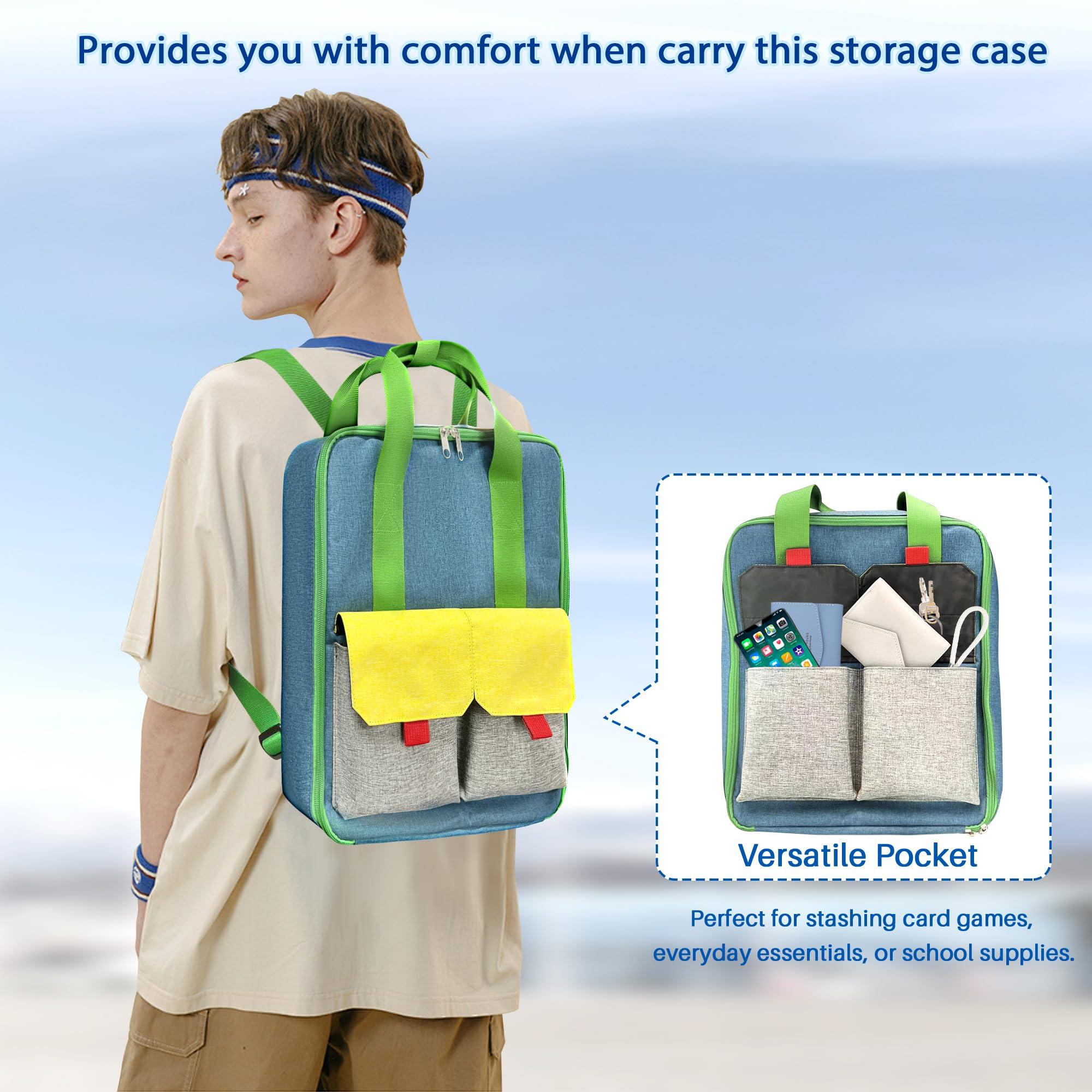 KISLANE KISLANE Ultimate Toy Cars Storage, Versatile Dual Compartment Toy Cars Case with 4 Storage Pages, Holds 108 Cars - Perfect Toy Cars Carrying Case and Matchbox Cars Storage Case(Bag Only,Blue)