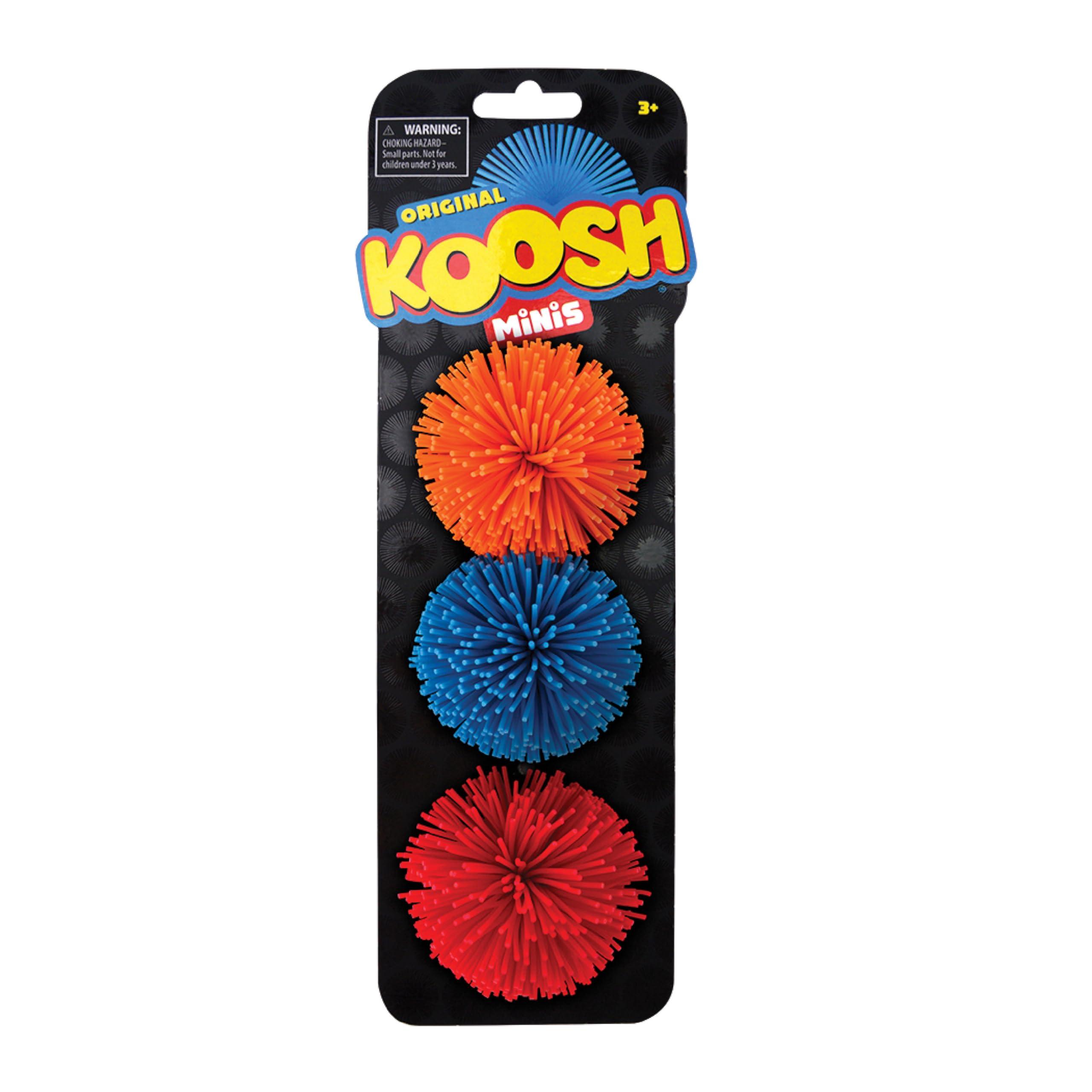 Koosh Koosh Balls, Mini Variety 3 Pack - Kids Outdoor Toys, Beach Toys, Outdoor Games for Adults and Family, Kids Toys, Kids Games, Outdoor Play Toys, Fidget Toys, Screen-Free, Ages 3+