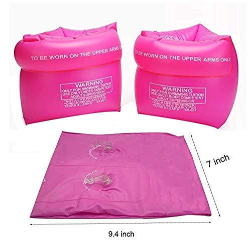 Jiareet Inflatable Arm Floaties for Kids 6-12yrs, Swimmies for Toddlers Age 1-3-5-7, Water Wings for Kids Toddler Adults 30-50-90-150 lbs, PVC Arm Floaties for Pool Swim Ring Float Sleeves