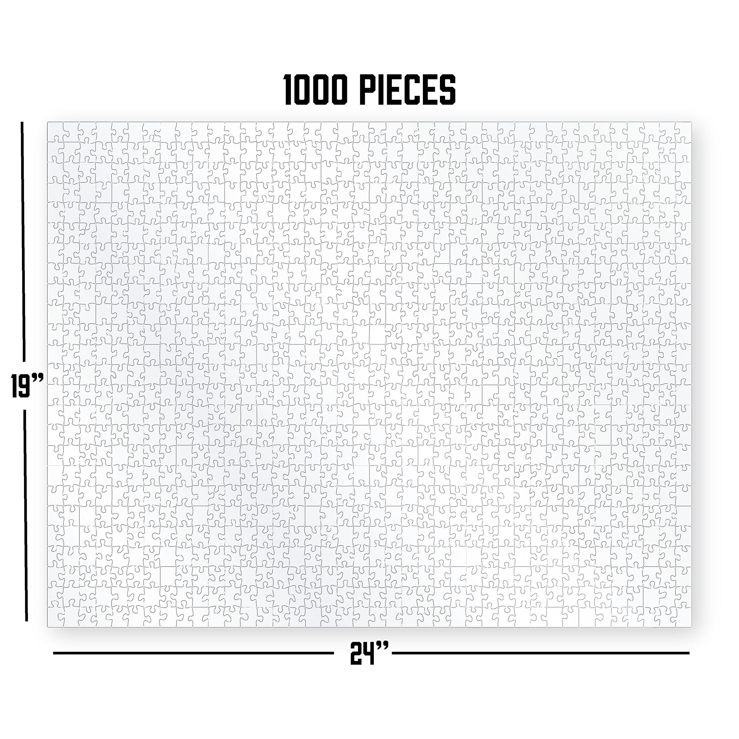 CM Originals The Clearly Impossible Puzzle 100, 200, 500, 1000 Pieces Hard Puzzle for Adults Cool Difficult Puzzles Clear Hardest Puzzle - Difficult Funny Puzzle for Adults (1000 Piece)