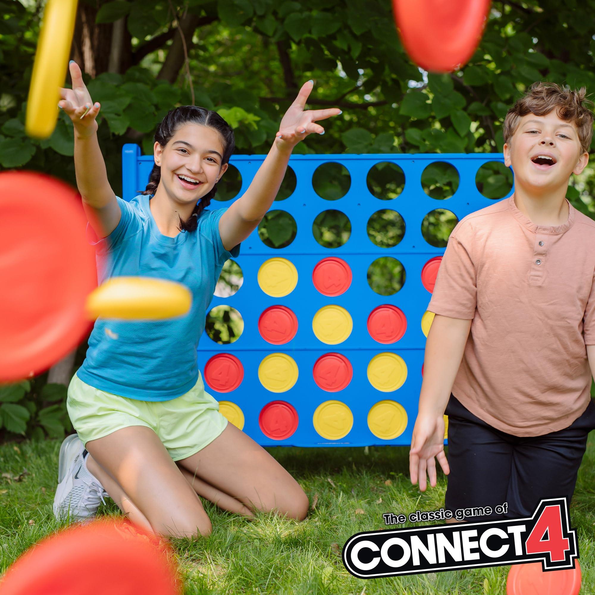 EastPoint Sports Giant Connect 4: Hasbro\'s Original Connect4 Game Super-Sized - 46.5 inch All-Weather Official Four in a Row Board Game - Indoor or Outdoor Connect4 Fun for Adults and Family