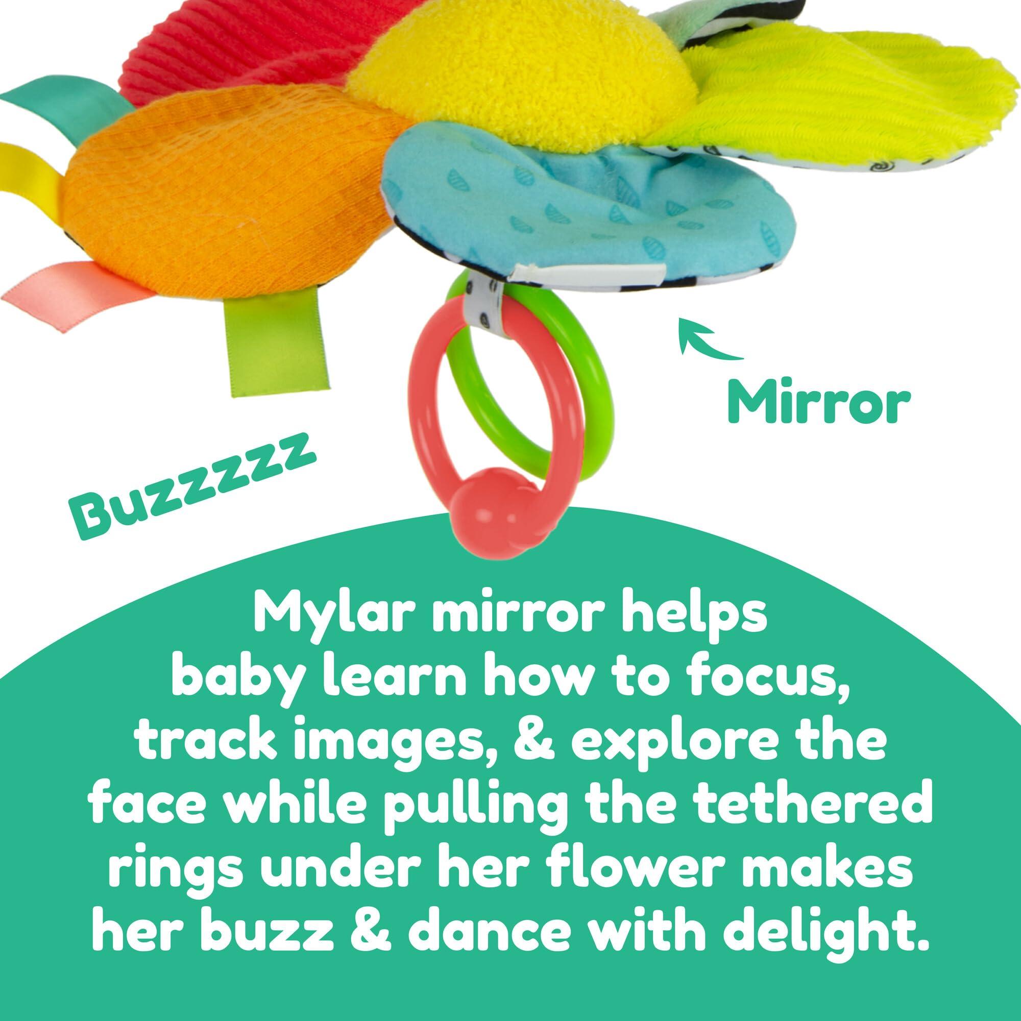 Lamaze Lamaze Clip On Car Seat and Stroller Toy - Buzzy The Bee - Crinkle Car Seat Toys and Stroller Toys - Sensory Toys for Babies - Travel Toys for Car - Infant Toys Ages 0 Months and Up