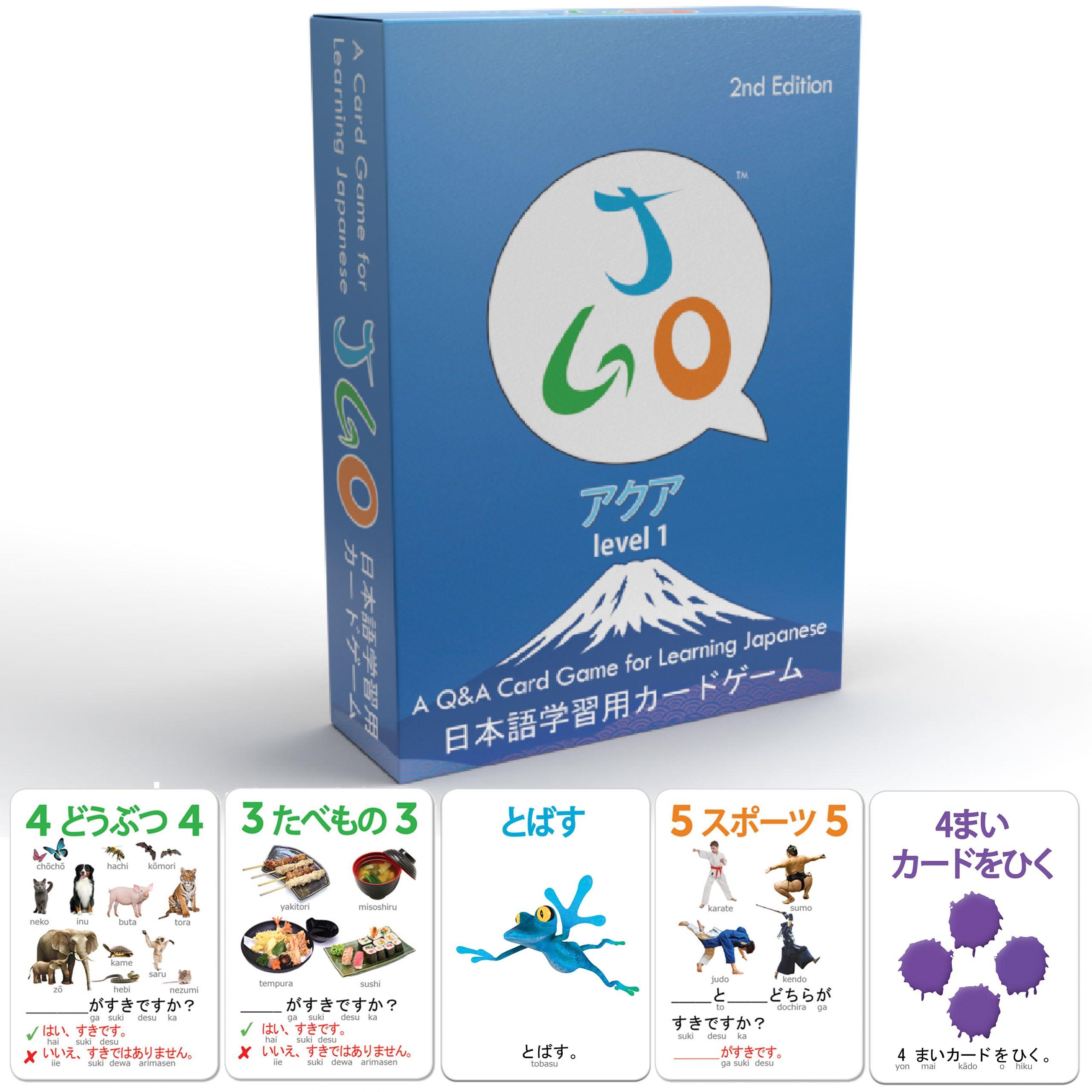 AGO JGO Japanese Language Card Game for Beginners! Learn Japanese by Playing a Fun Conversational Card Game!