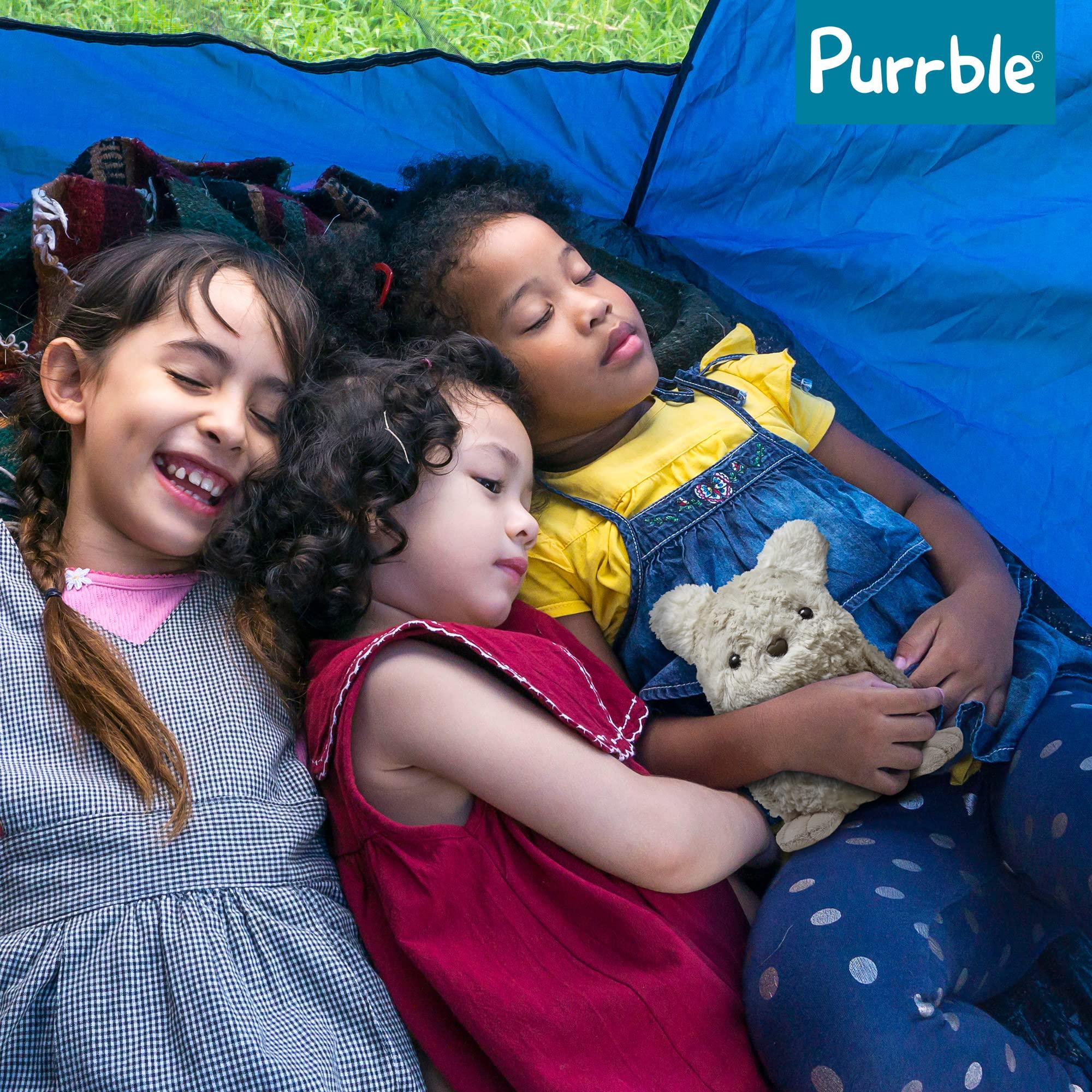 Purrble Purrble - Calming Toy Companion with Dynamic Heartbeat and Soothing Purr - Interactive Plush Companion for All Ages - Stuffed Animal Doll for Emotion Regulation - Cuddle and Pet Plushies