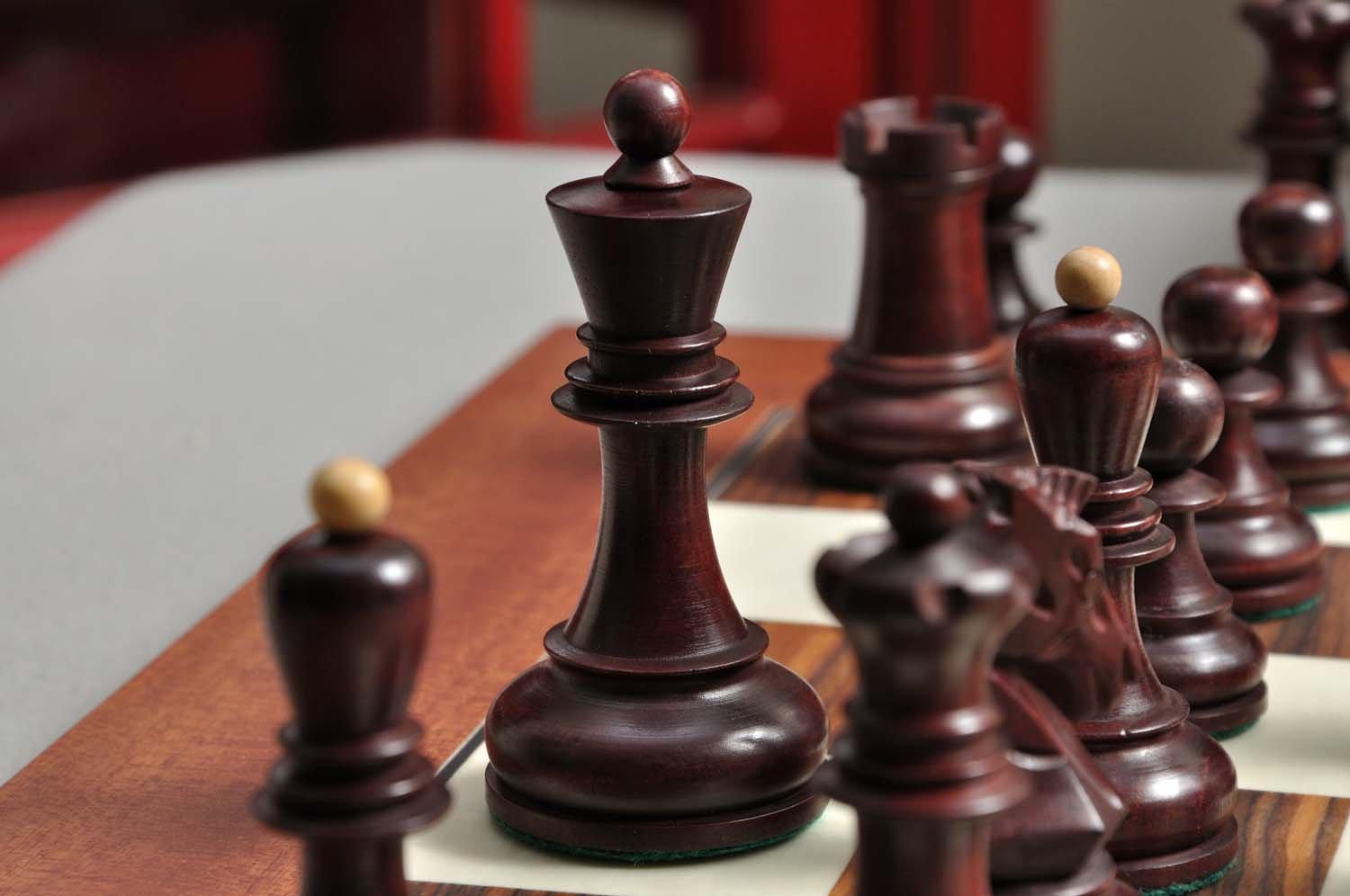 The House of Staunton The Dubrovnik Chess Set, Box, & Board Combination - Rosewood Gilded - by The House of Staunton