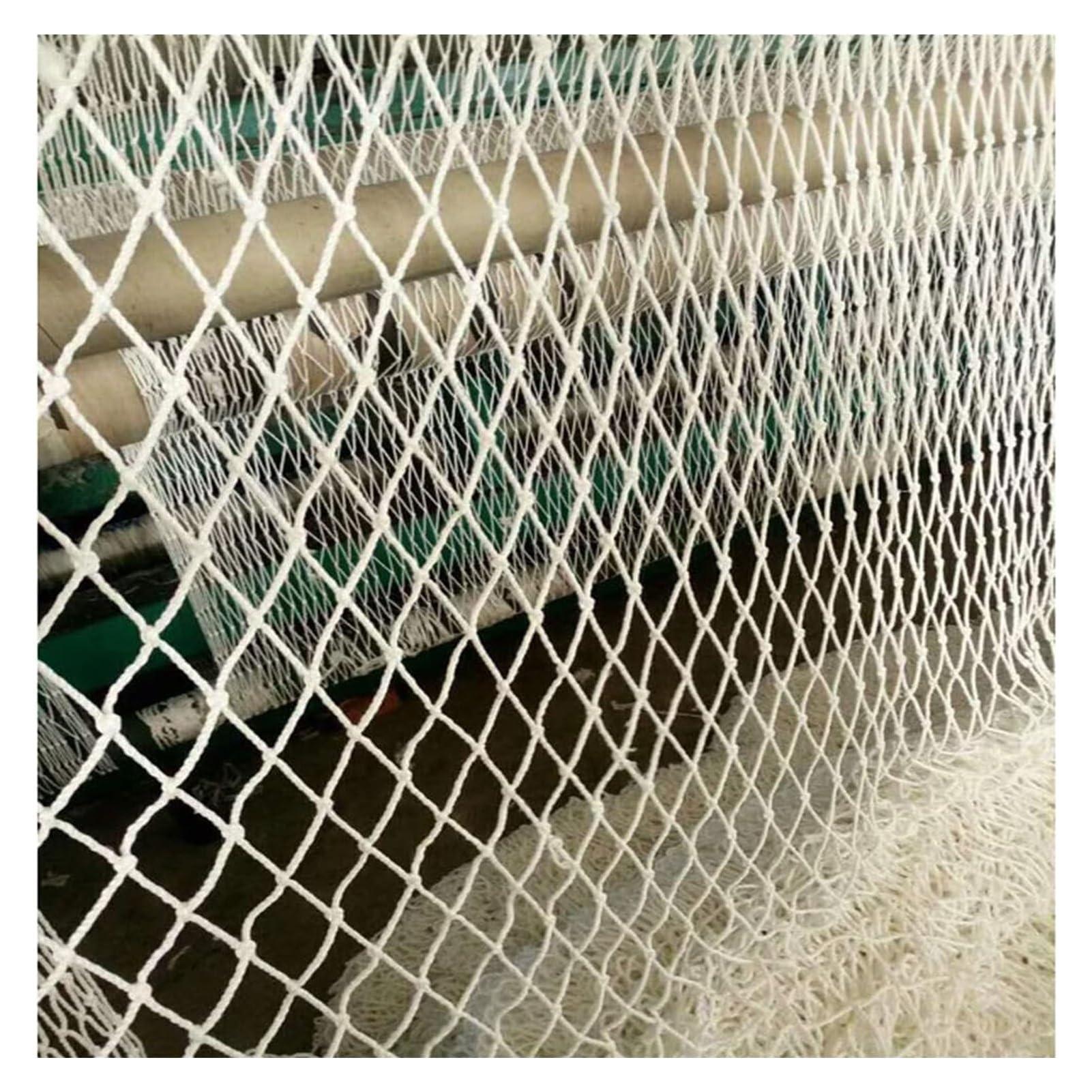 MYJIO MYJIO White Safety Net Pet Safety Net Stair Fall Prevention Net Garden Decoration Net6mm Thick Wear-ResistantMultifunction (Color : White5cm mesh, Size : 5x5m(16x16ft))