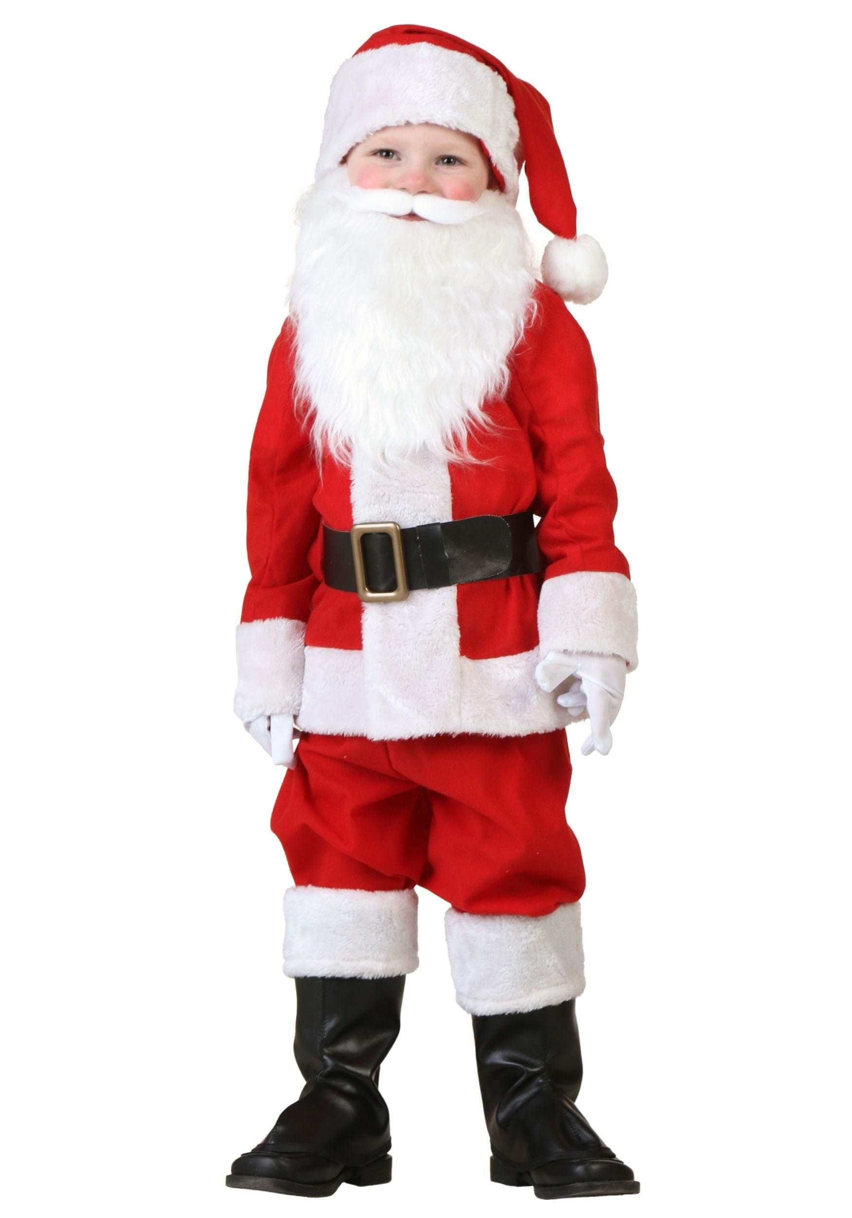 Fun Costumes Toddler Santa Claus Costume, Boy\'s Christmas Santa Outfit, Christmas Dress Up Hat and Suit 18 Months