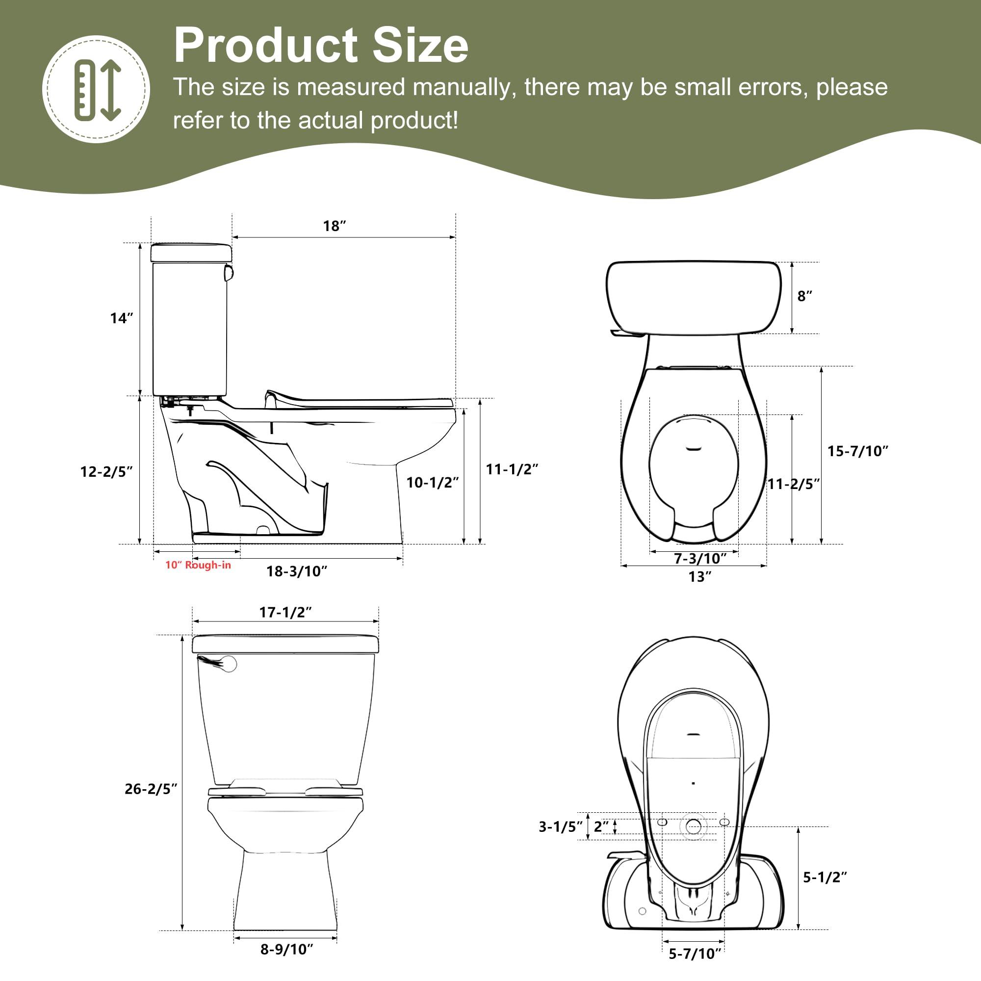 Simple Project Simple Project Kids Toilet For Bathroom, Ceramic Baby Potty Training Toilet 10-Inch Rough-In Children Toilet For Daycares, Playgrounds, And Home Use - 10.5" Bowl Height