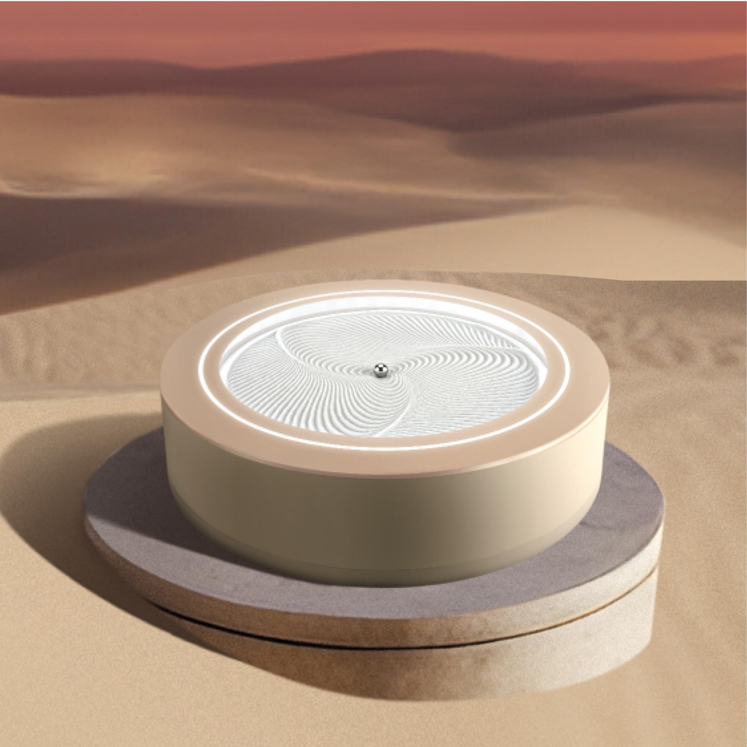 Homedics Homedics 11 Drift Sandscape, Compact Size, Zen Garden, Meditation Accessories, Decorative Sandscape, Smart LED Lighting, Wi-Fi Enabled (Nude)