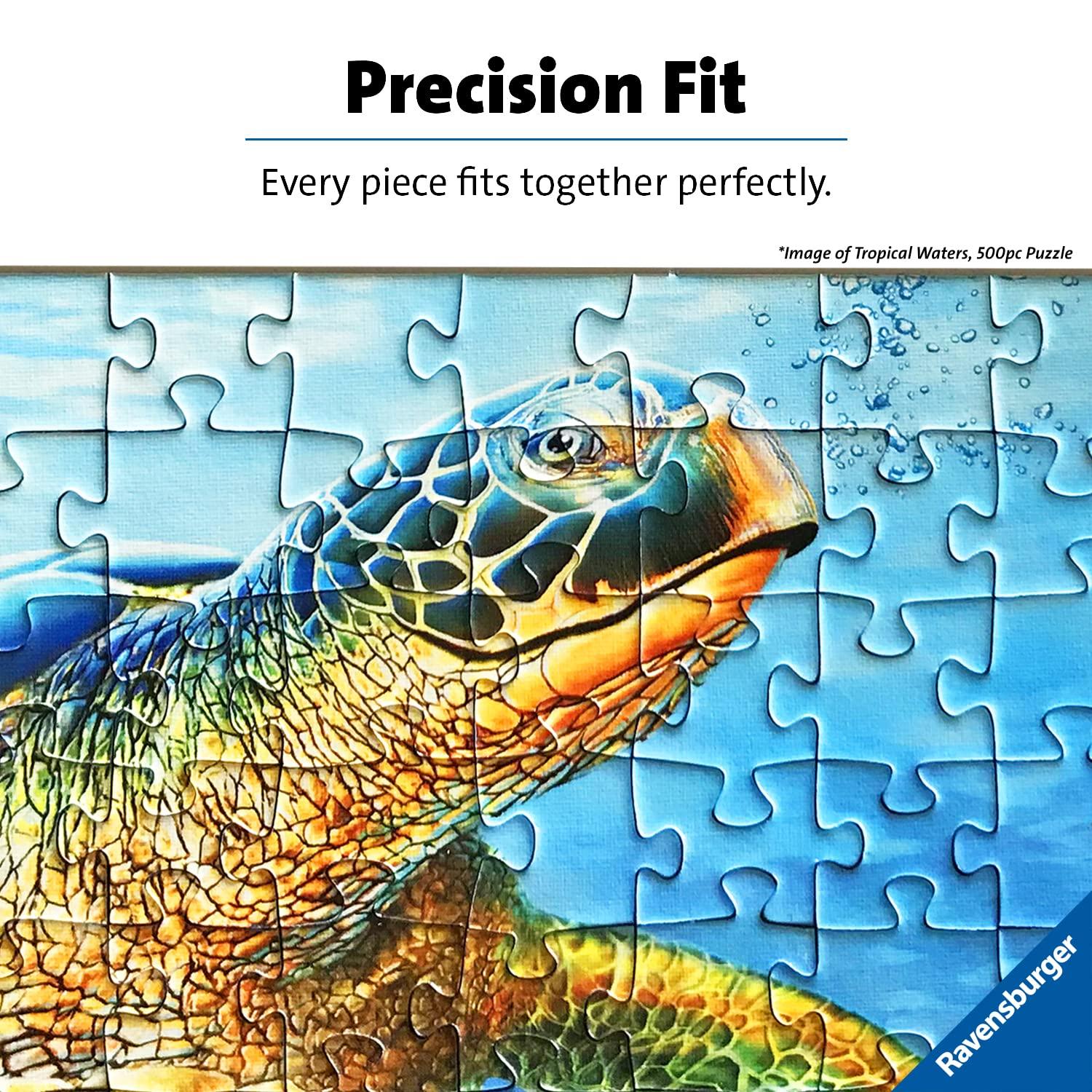 Ravensburger Ravensburger At The Birdbath 500-Piece Large Format Jigsaw Puzzle | Unique Softclick Technology | Vibrant, Glare Free | suitable for all ages | FSC Certified