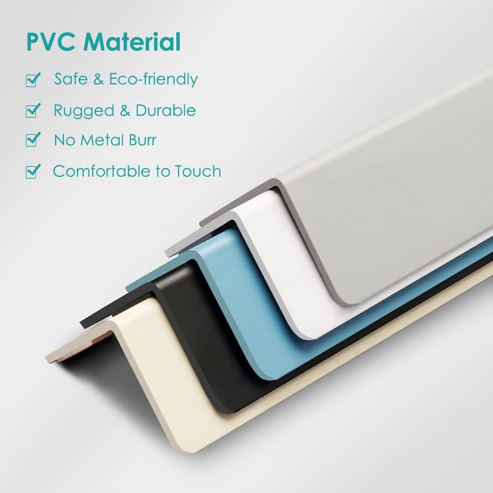 SRNSAEB PVC Wall Corner Shield Guards for Child Proof, Self Stick Wall Edge Protector for Indoor Bedroom Office, Easy to Install (Color : Style6, Size : 130cm/51in)