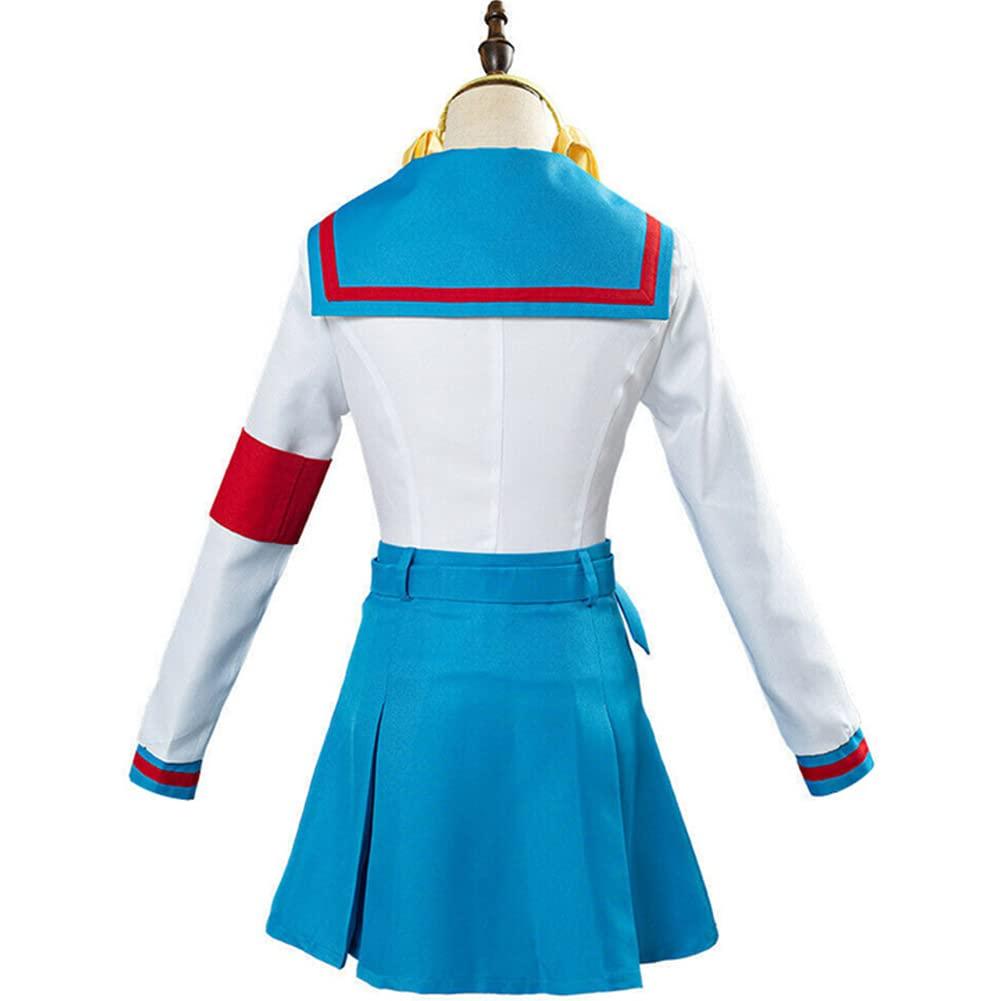 Lioskey Lioskey Suzumiya Haruhi Cosplay Costume School Girl Uniform Sailor Outfit Dress Full Set Suit(coatume+wigS)