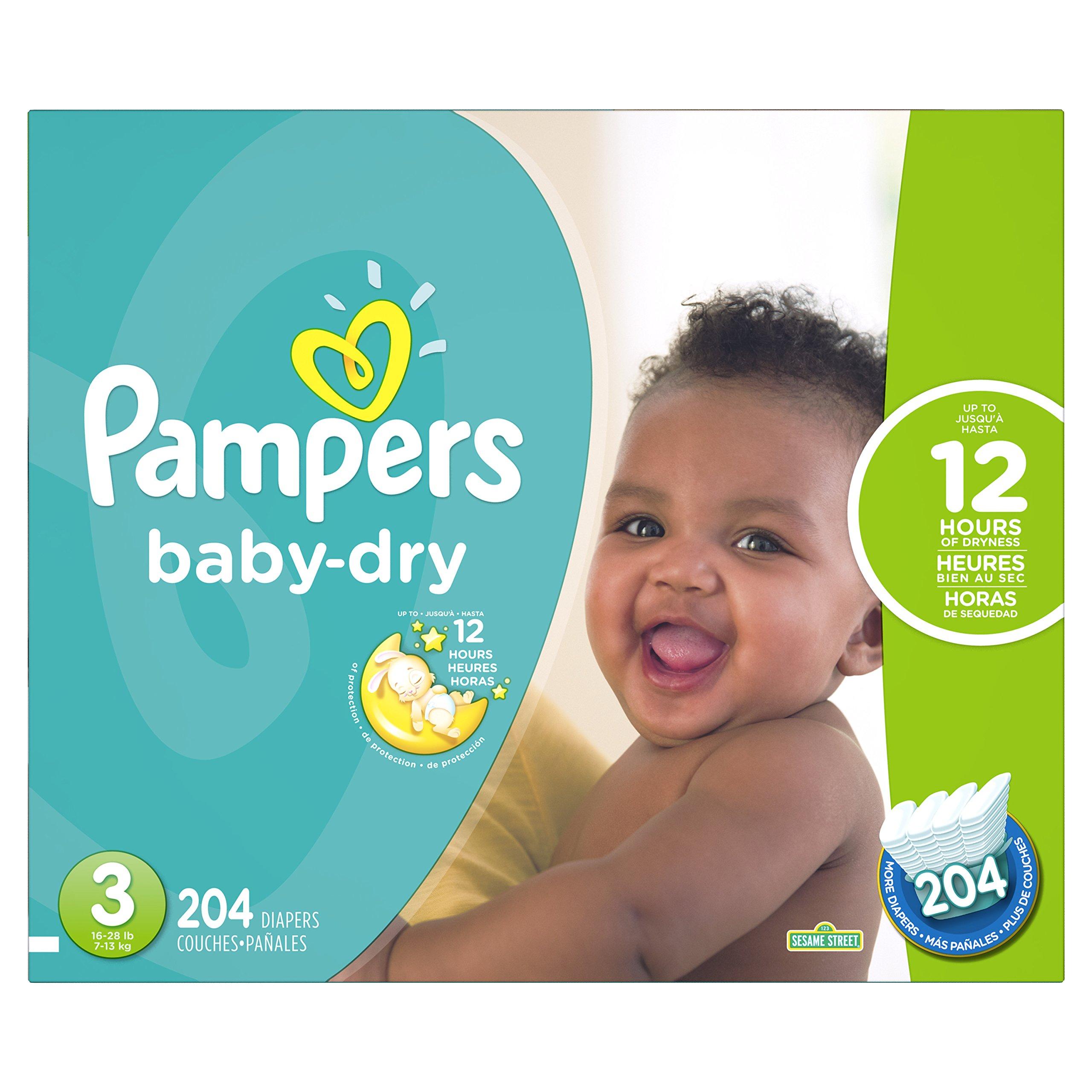 Pampers Pampers Baby Dry Diapers - Size 3-204 ct