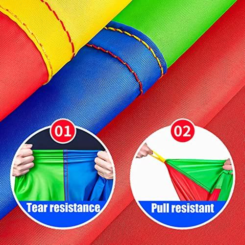 UUNVTOSU UUNVTOSU Play Parachute Nursery Sensory Game, Nursery Physical Training Resistance Play Parachute Games, Play Parachute for 3-6 Years Old Parachute Parachute(4m/13.1ft)