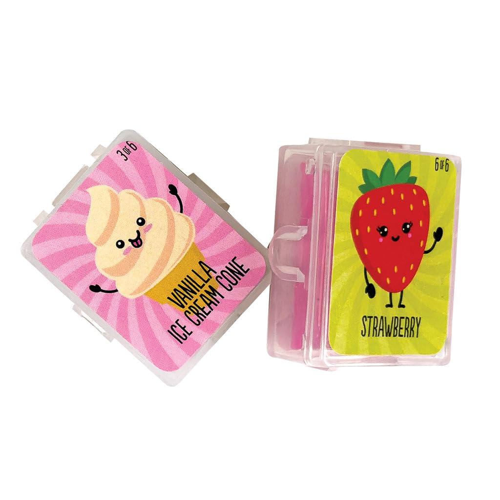 GEDDES Raymond Geddes Link Up Scented Kneaded Erasers (Series Two - 36 Pieces) - 6 Moldable Eraser Designs with Snap Case - Fun Puzzle Kids Erasers