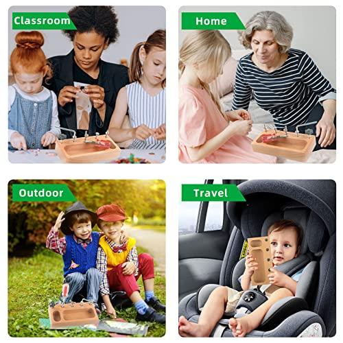 MEROCO MEROCO Montessori Screw Driver Board for Kids Montessori Materials Basic Skills Educational Learning Toys for 3 4 5 Year Old Kids Toddlers Sensory Montessori Toy Preschool Classroom Fine Motor Skills