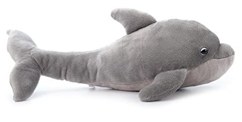 The Petting Zoo The Petting Zoo Playful Bottlenose Dolphin Stuffed Animal Plushie, Gifts for Kids, Wild Onez Sealife Animals, Dolphin Plush Toy 21 inches
