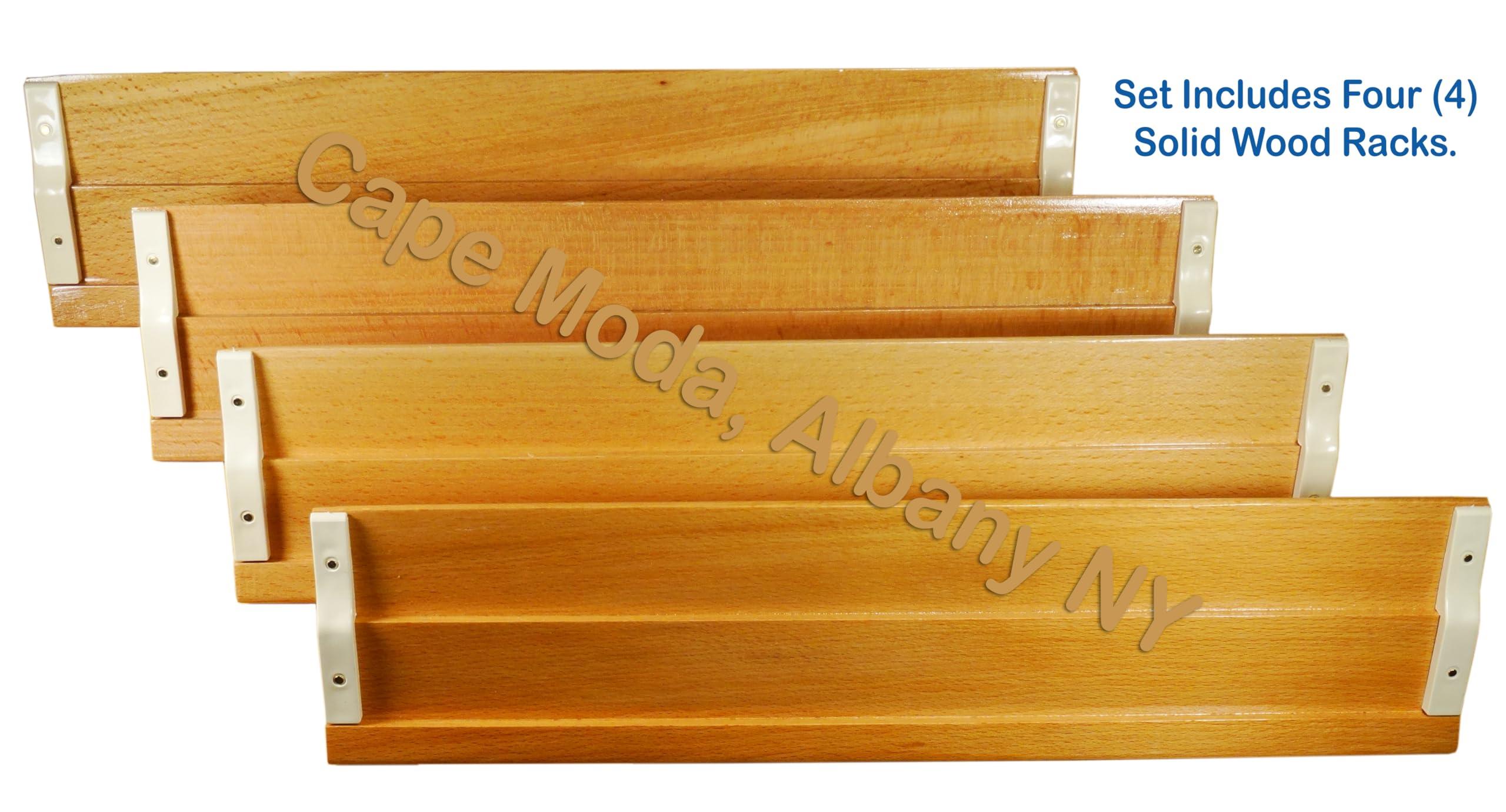 Balgin Cape Moda Large 16.7" Wooden Turkish Rummy Tile Okey Game Set, Classic Design Handmade in Istanbul, and Inspected by Cape Moda in Albany NY (Solid Wood Rummy Okey Set, Large), with Basic Instructions