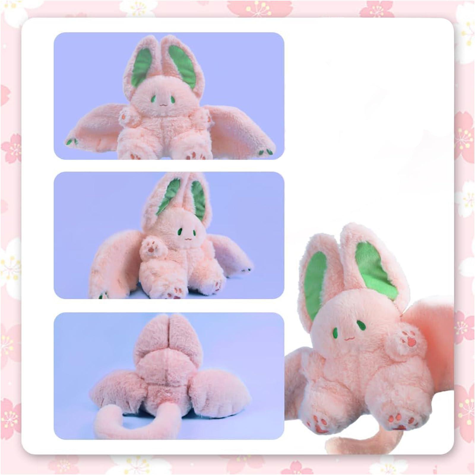 fokesty Fokesty Bat Rabbit Plush Toy, Soft Bunny Stuffed Animal with Bat Wings, Cute Plush Toy for Kids, 13.8in