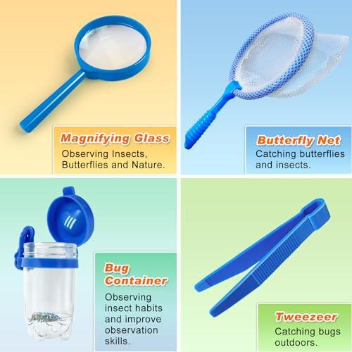 YOPINSAND YOPINSAND Kids Explore Kit & Bug Catcher Kit, Kids Camping Gear for Kids, Outdoor Exploration Set with Vest & Hat, Ideal Outdoor Camping Adventure Toys for Boys Girls 3-12