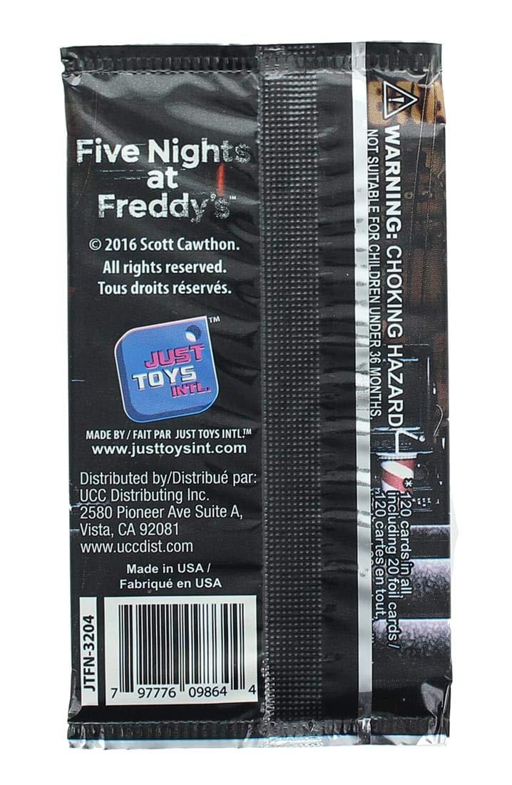 Five Nights at Freddy's Just Toys Intl. Five Nights at Freddy's Trading Card Pack