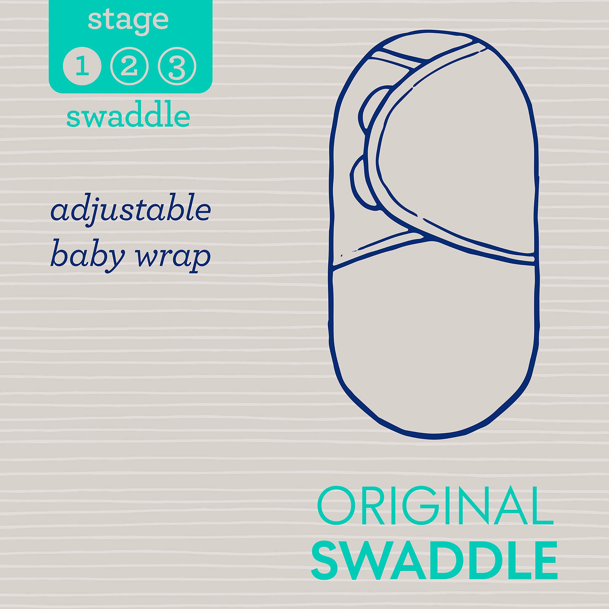 SwaddleMe SwaddleMe Original Swaddle Size Small, 0-3 Months, 2-Pack (Pink Polka Whale)
