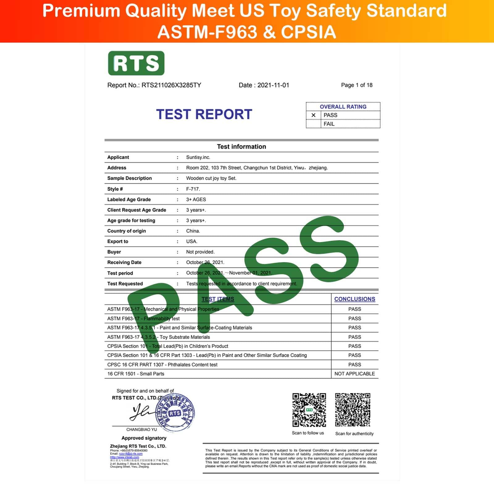 FUN LITTLE TOYS FUN LITTLE TOYS 35PCS Wooden Play Food for Kids Kitchen, Pretend Cutting Food Toys with Wooden Tray, Dishes and Knife for Kids, Pretend Play Food for Christmas Birthday Gifts