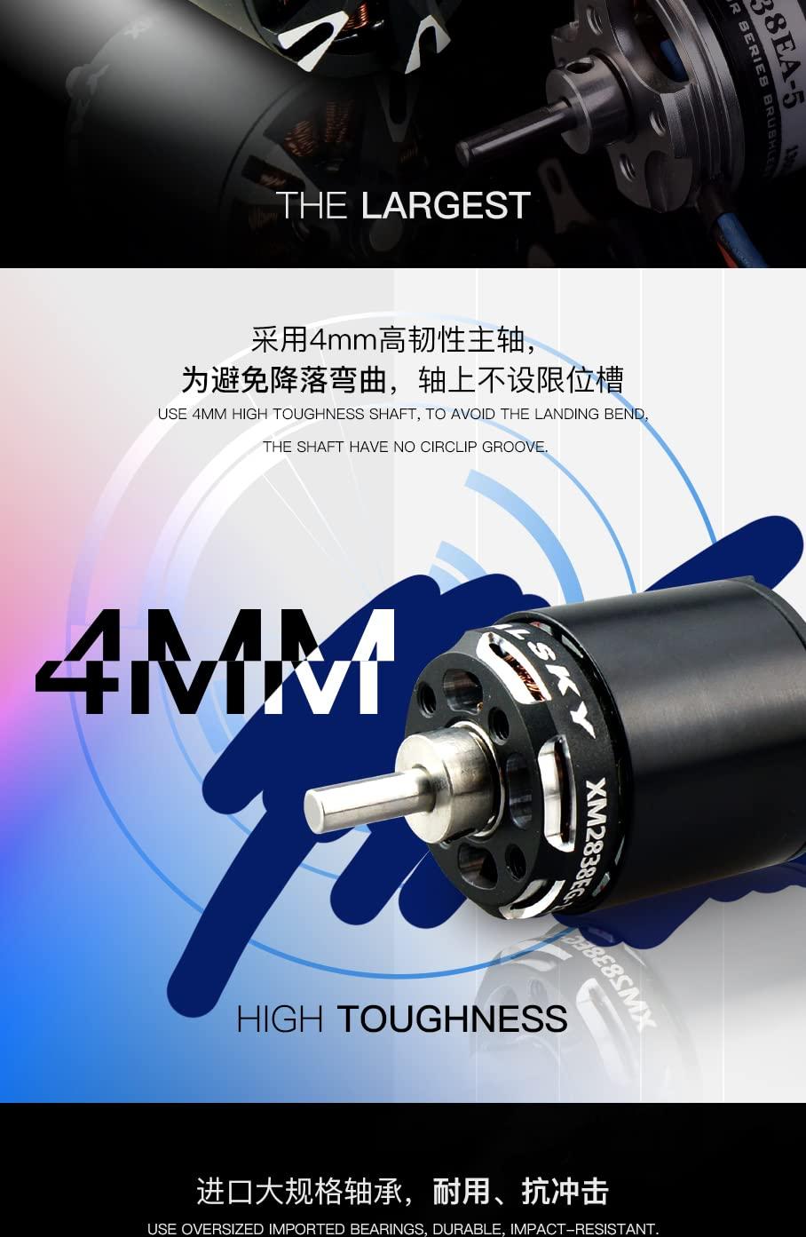 ZYHOBBY Glider Outrunner Inrunner Motor XM2838EG&EGL Series for Glider FAI F5J(1000g-1500g),Wingspan Upto 3.5 Meters