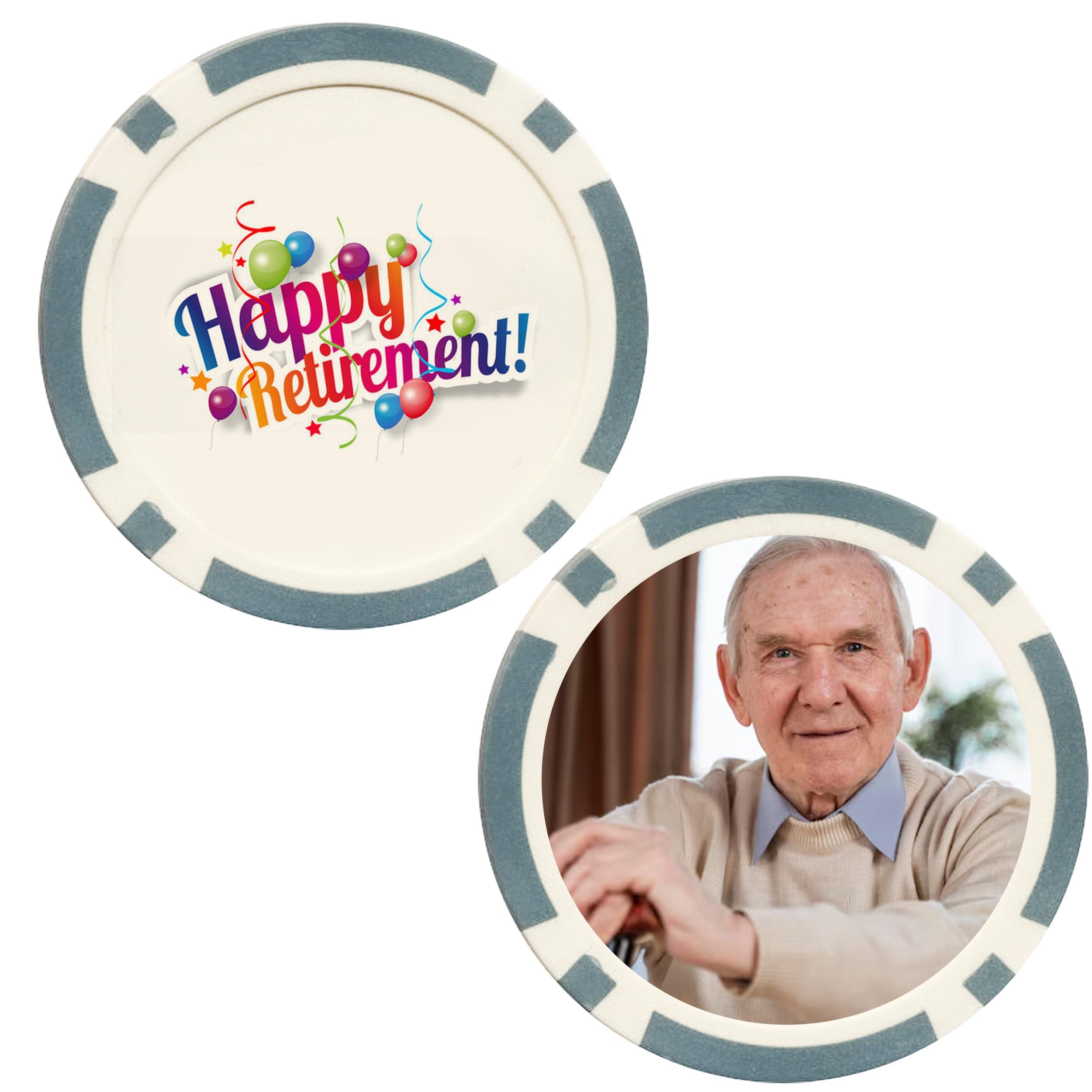 IT\'S A SKIN IT\'S A SKIN 25 Pieces Custom Poker Chips Set - 11.5g Clay Poker Chips for Cardboard Activities, Late Night Games, Texas Holdem, Monte Carlo, Casino Chips, Card Club - Composite Board Games - Grey