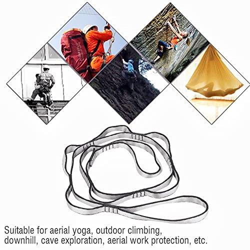 xinyu 2Pcs Adjustable Anti-Gravity Chrysanthemum Swing Flying Stretch Belt Rope Climbing Daisy Chains Extension Yoga Belt Hanging (Red, 1.8M)