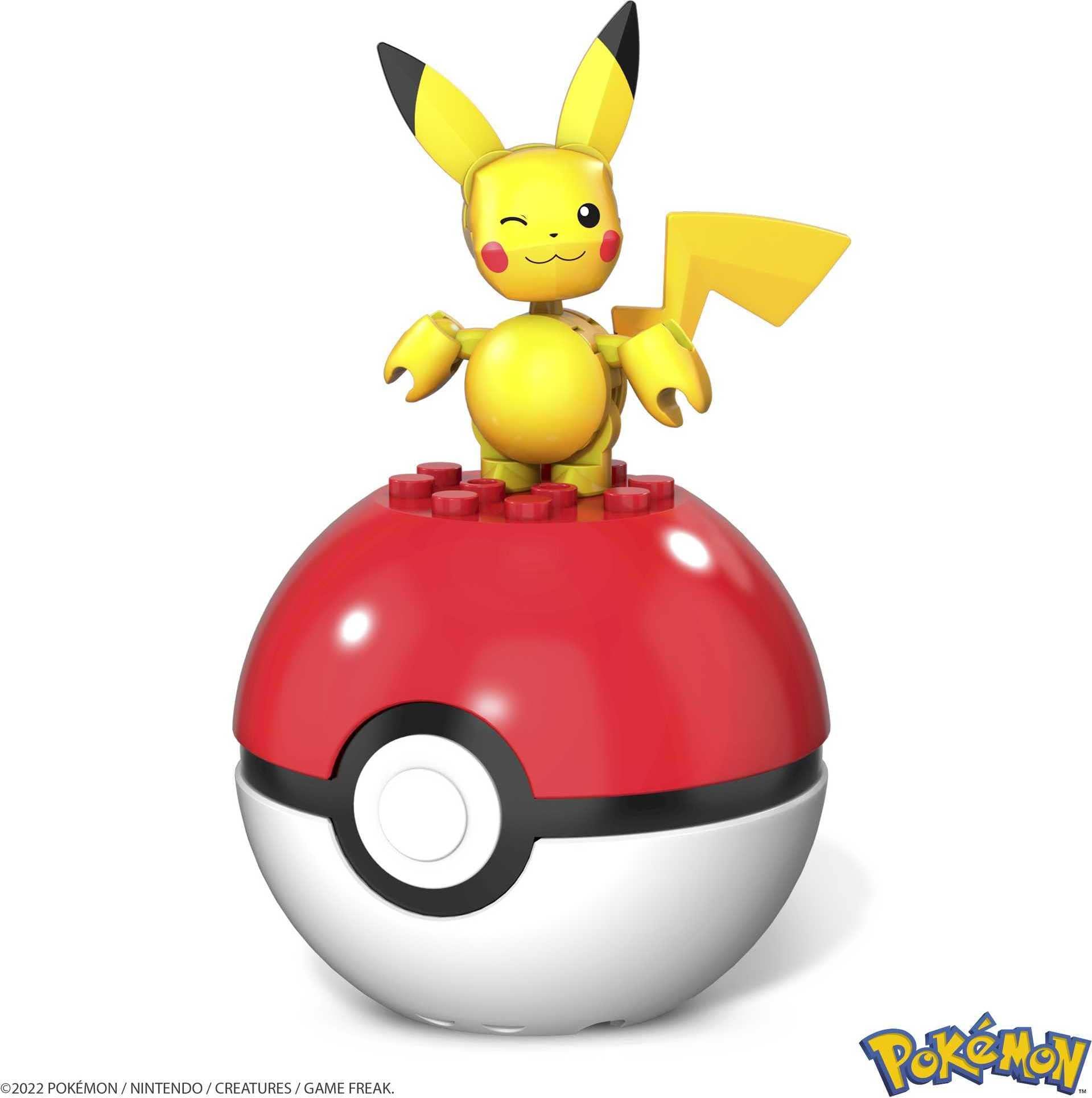 Mega Mega Construx Pokemon Pikachu Construction Set, Building Toys for Kids (GVK60)
