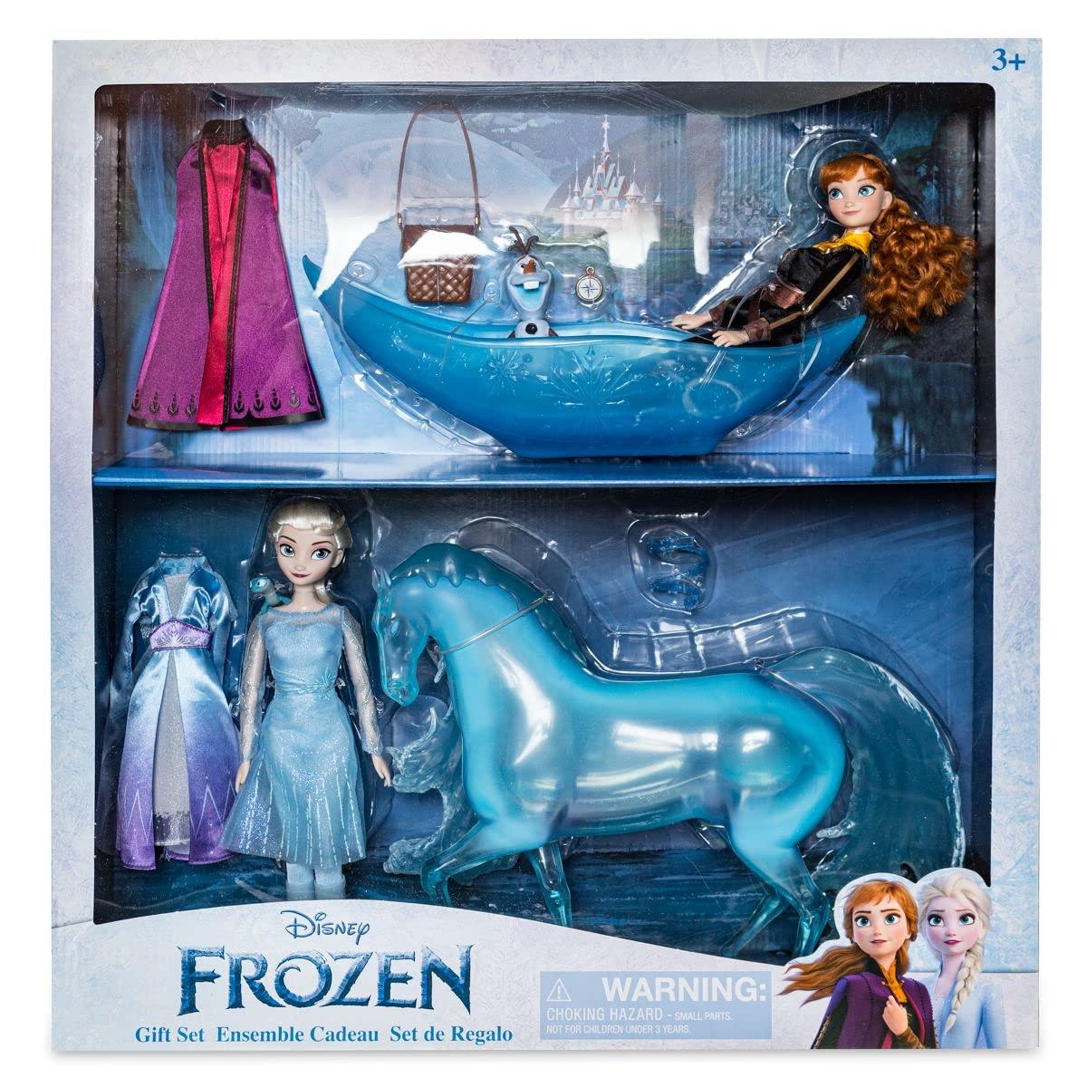 Disney Store Disney Store Official Frozen 2 Doll Set - Classic Doll Gift Set with Elsa and Anna - Fully Posable Characters for Frozen 2 Fans - Suitable for Ages 3+