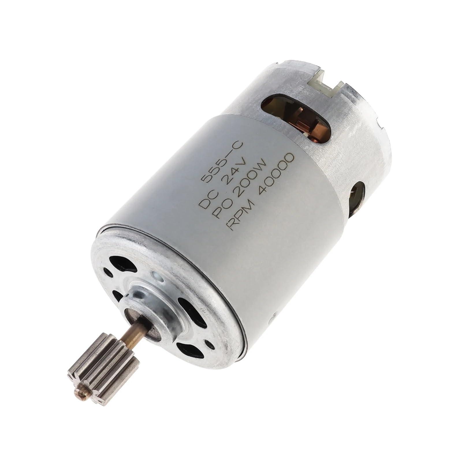 PADGZQGRZ PADGZQGRZ RS555 24V 10 Teeth DC Motor Kids Ride On Toys Car Brushed Motor High Speed Electric Motor for Remote Control Car Replacement Parts(18000)