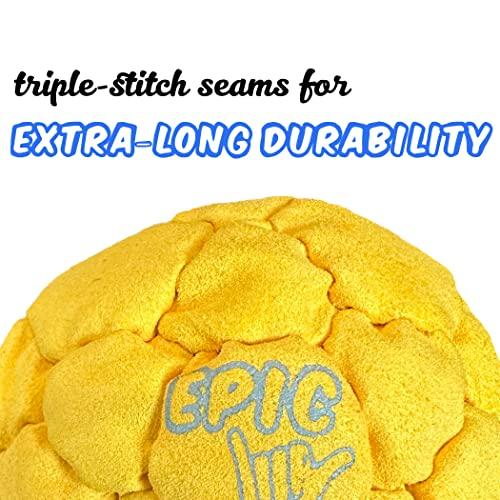Epic Hacky Saks Epic Hacky Saks Classic Footbag Hacky Sack Balls for Adults and Kids Gray
