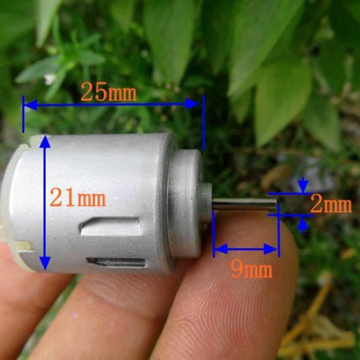 Jinxiaobei Jinxiaobei Small 5v Dc Motor, 140 High Torque 9 Volt Mini Engine, Motorized Pool Toys Dc Motor Kit, Low Voltage high Speed Motor
