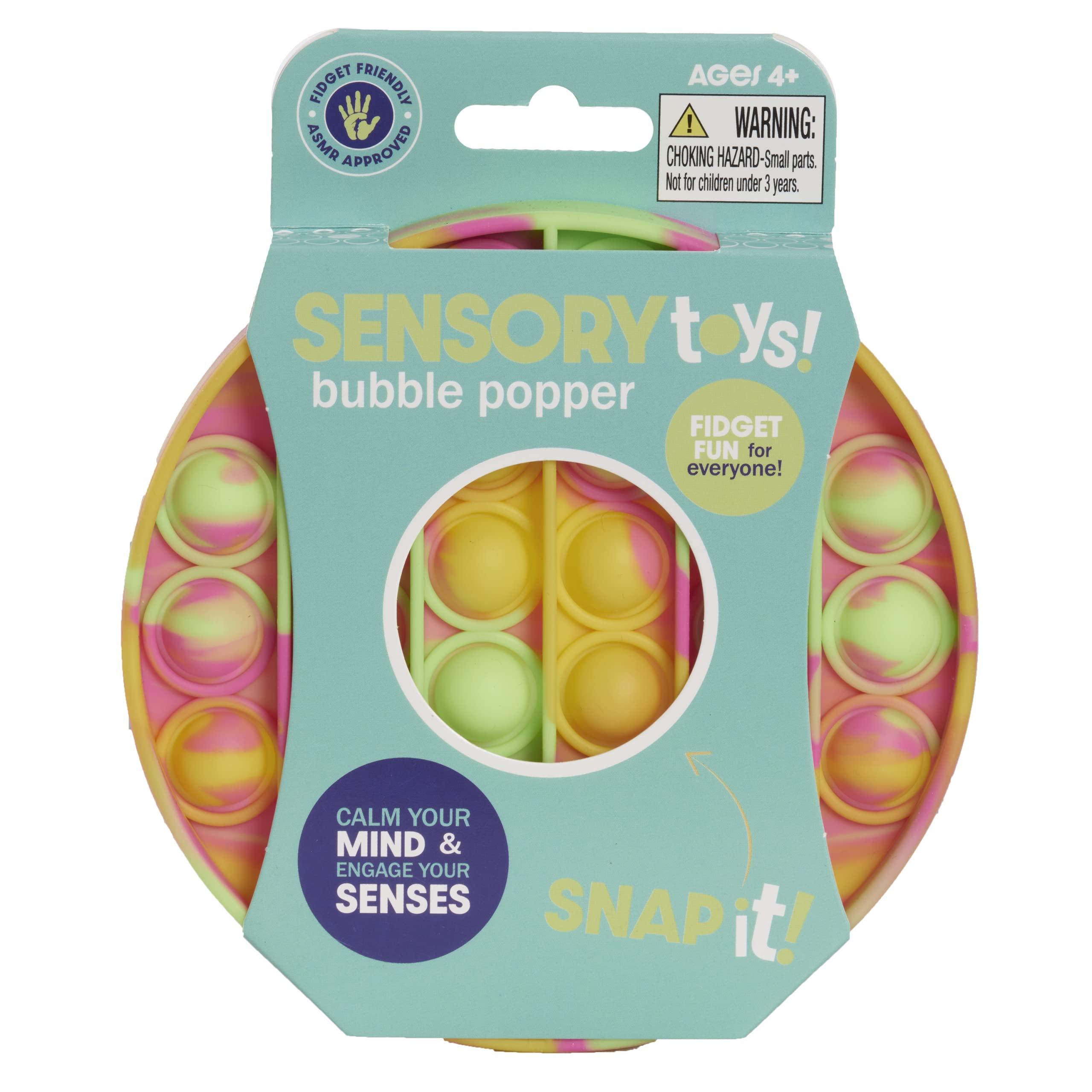 Just Play Just Play Fidgetz Pop Em\'s Assortment Fidget Toys, Styles May Vary, Button Sensory Toys for Kids and Adults, Anxiety and Stress Relief Toys, Kids Toys for Ages 3 Up- 48 Pieces