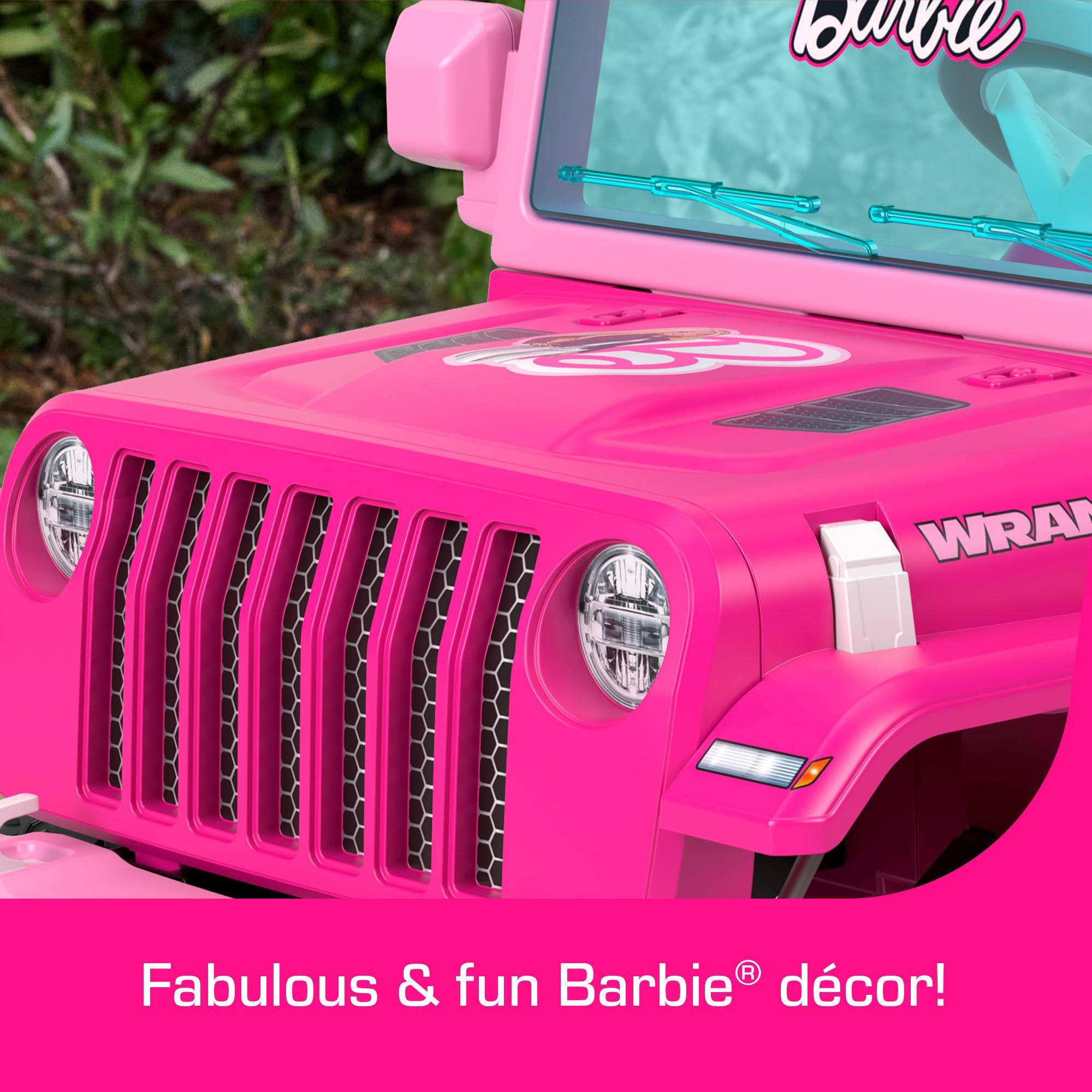 Pink barbie car ride on online