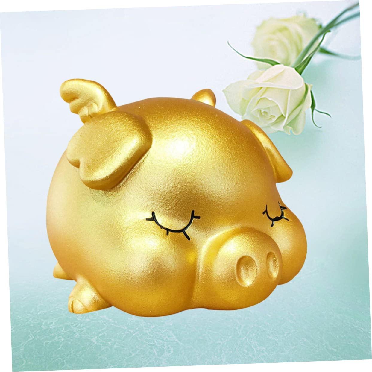 WOONEKY WOONEKY Money Bank Large Piggy Bank Clear Piggy Bank Alcancia Breakable Piggy Bank Piggy Bank Girls Piggy Bank for Adults Must Break to Open Piggy Bank for Boys Money Pot Child Lucky