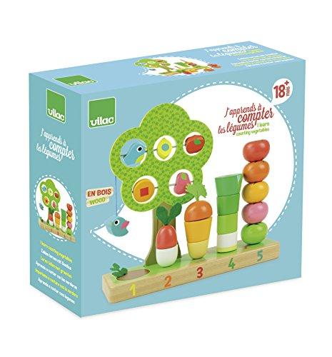 Vilac Vilac - 2469 -Jouet En Bois J'apprends À Compter Les Légumes