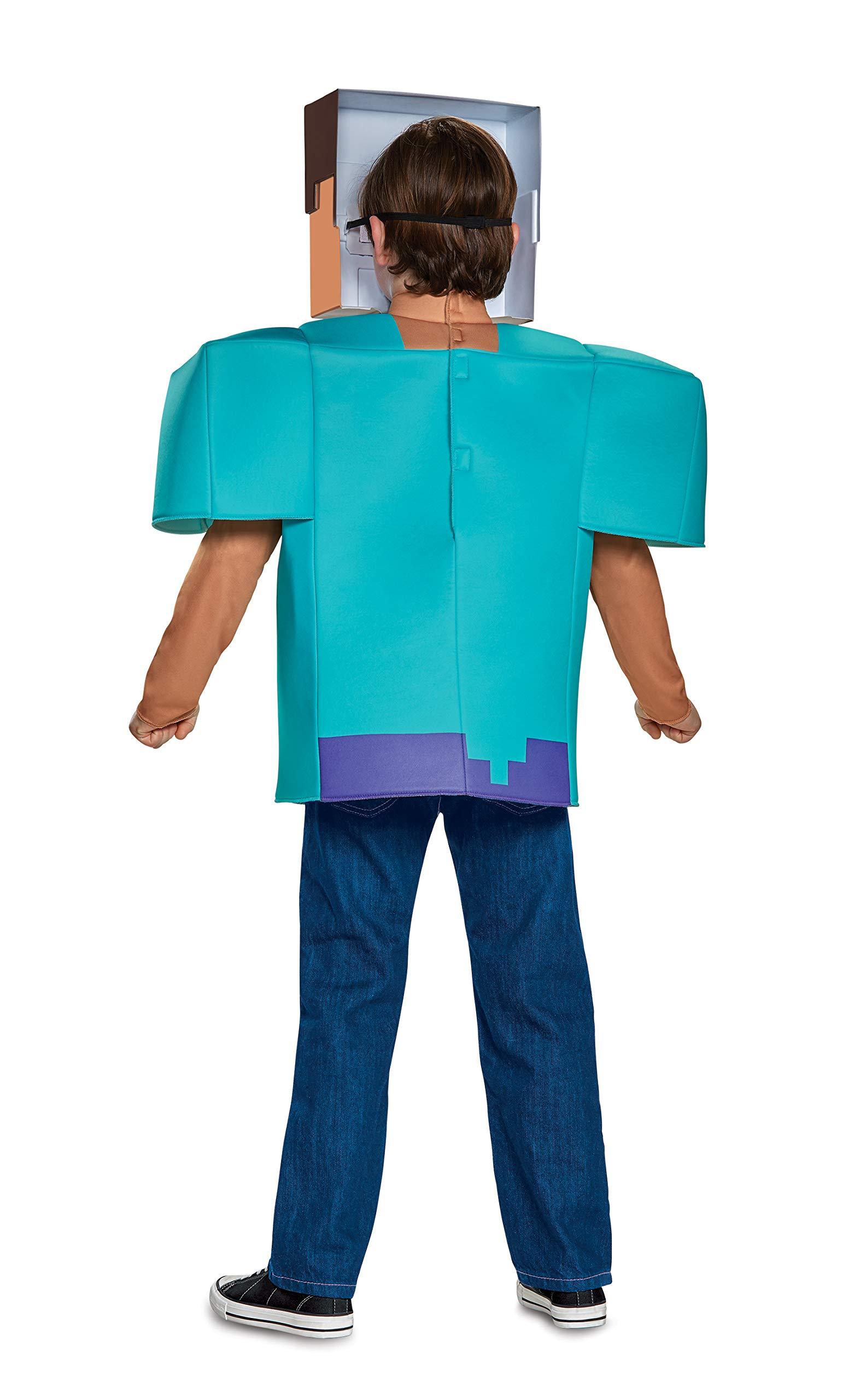 Disguise Steve Classic Minecraft Costume, Multicolor, Large (10-12)