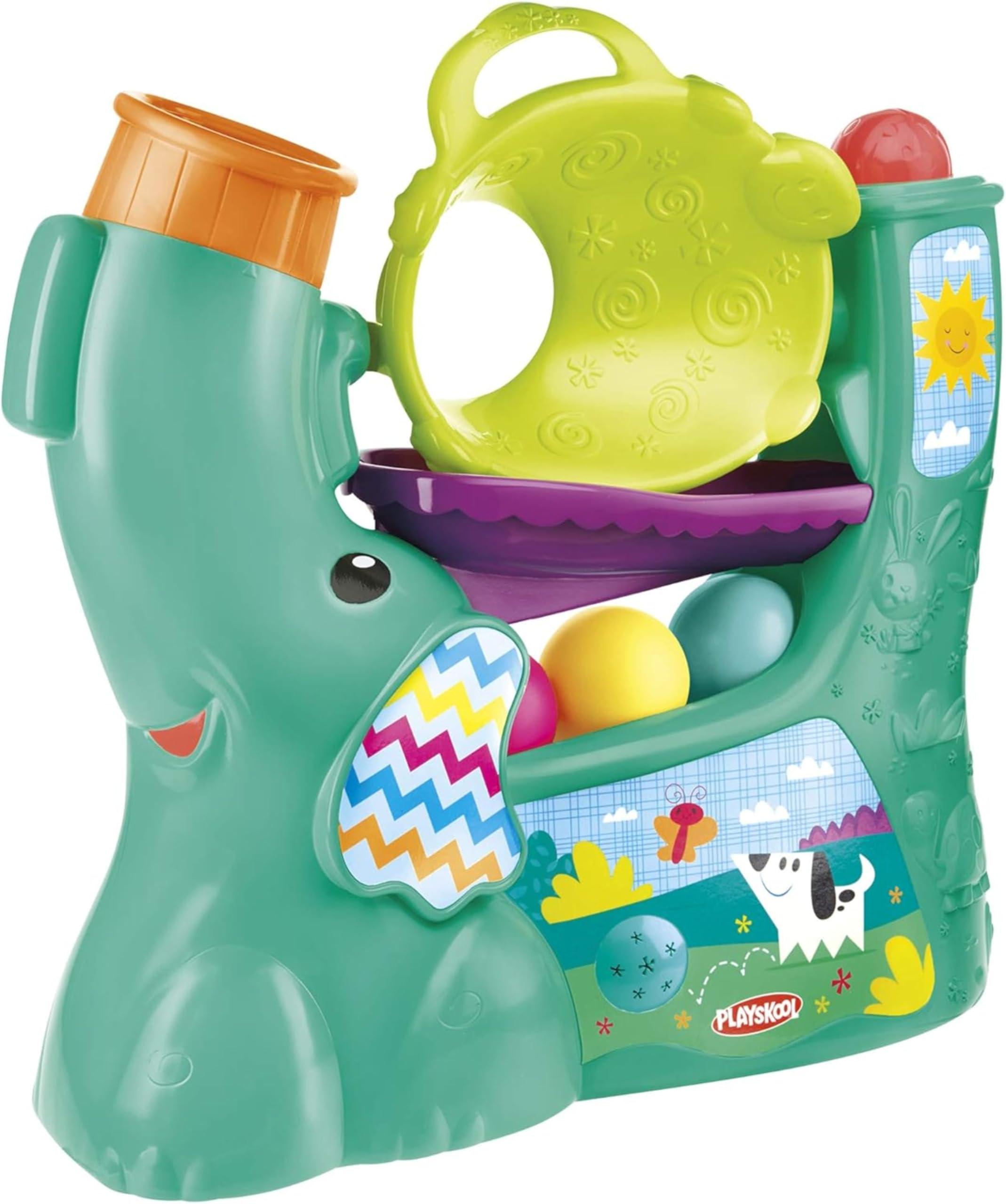 Hasbro Playskool Chase \'N Go Ball Popper Toy for Active Babies and Toddlers with 4 Colorful Balls For Boys Girls and Kids Ages 9, 10, 11, 12 Months and Up