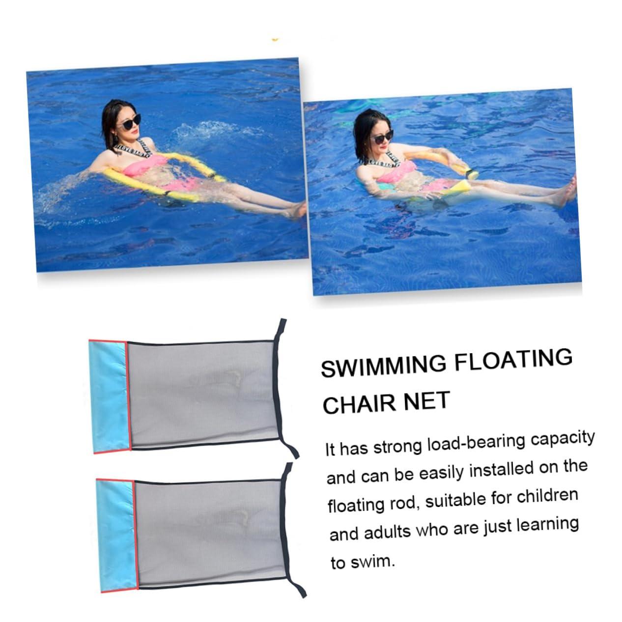 Yardwe Yardwe 4 Pcs Swimming Chair Net Pocket Outdoor Chaise Lounge Floating Pool Lounge Swimming Chair Nets Mesh Pool Floats Noodles for Swimming Pools Polyester Aerated Water Pool Party Grid