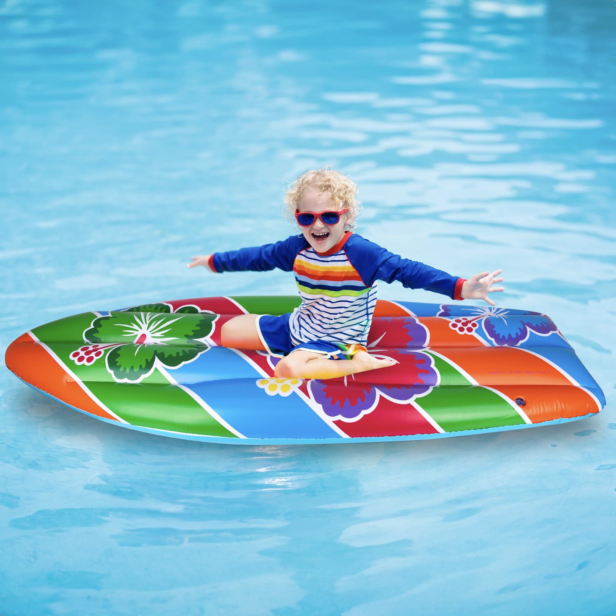 ArtCreativity ArtCreativity 5 ft Inflatable Surfboard, Surfboard Decoration for Beach, Tropical and Luau Party Decorations, Inflatable Pool Toy for Kids and Adults, Beach Party Inflate