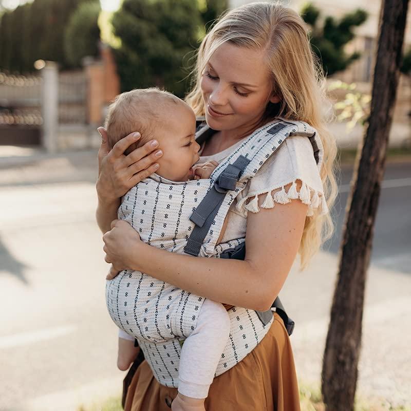 Boba Boba X Baby Carrier - Adjustable Infant Carrier for Newborn to Toddler, Front and Backpack Babywearing 7 to 45 lbs, Ergonomic Baby Carrier with Crossable Straps and Padded Shoulders (Yucca)