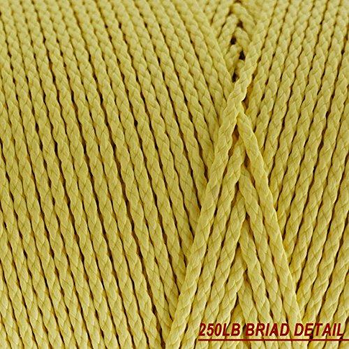 emma kites emma kites Kevlar Kite Line 1000Ft 250Lb Braided Kite String Abrasion Resistant Low Stretch Utility Cord for Outdoor Tactical Survival Hiking Camping
